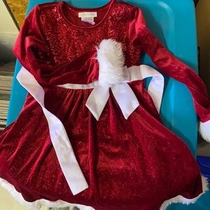 Bonnie Jean red Santa dress